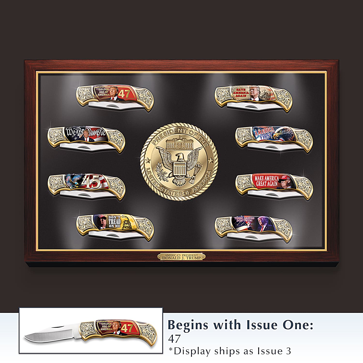 バッドマントランプ President Donald Trump Stainless Steel-Blade Folding Knives