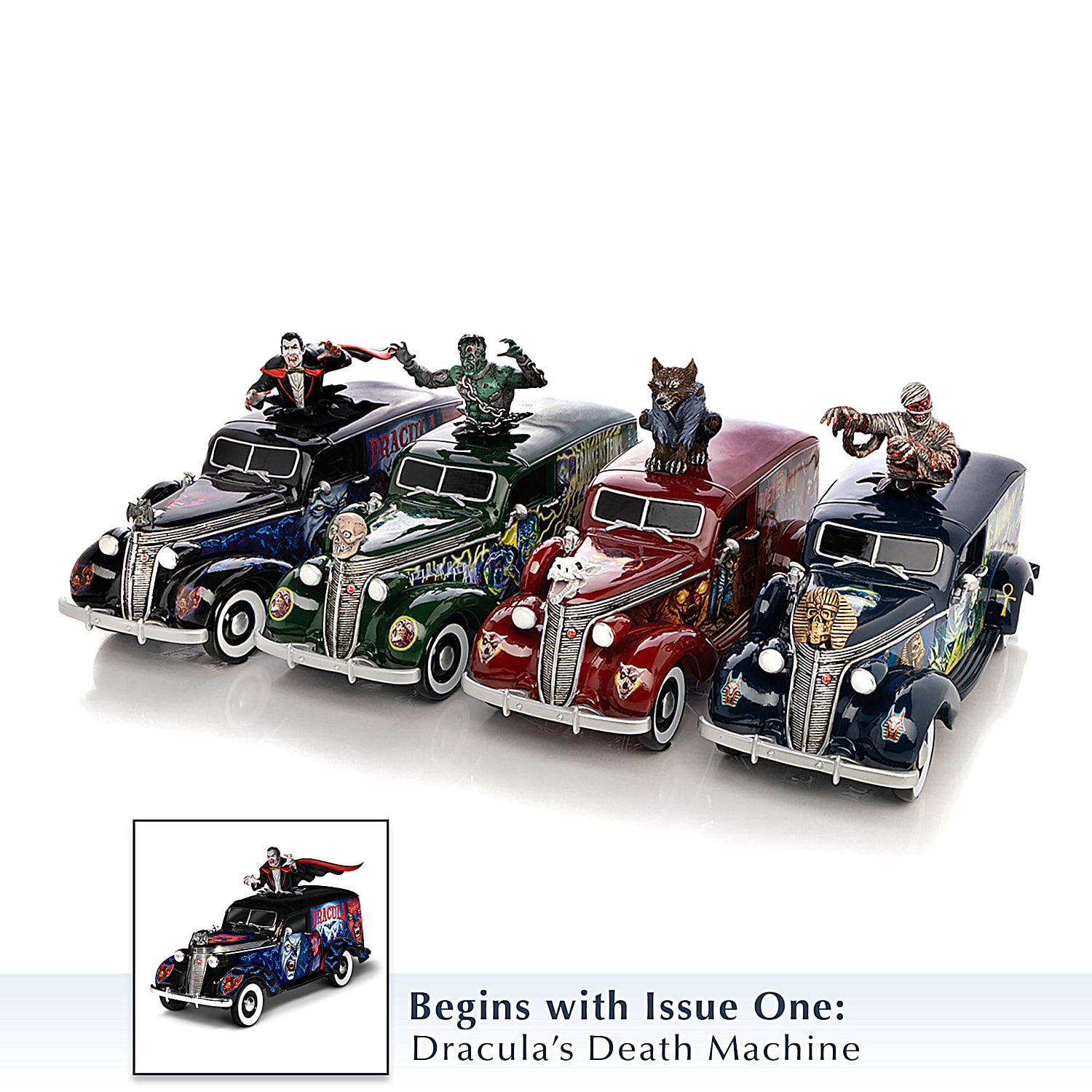 Monster Hearse Sculpture Collection Featuring Handcrafted