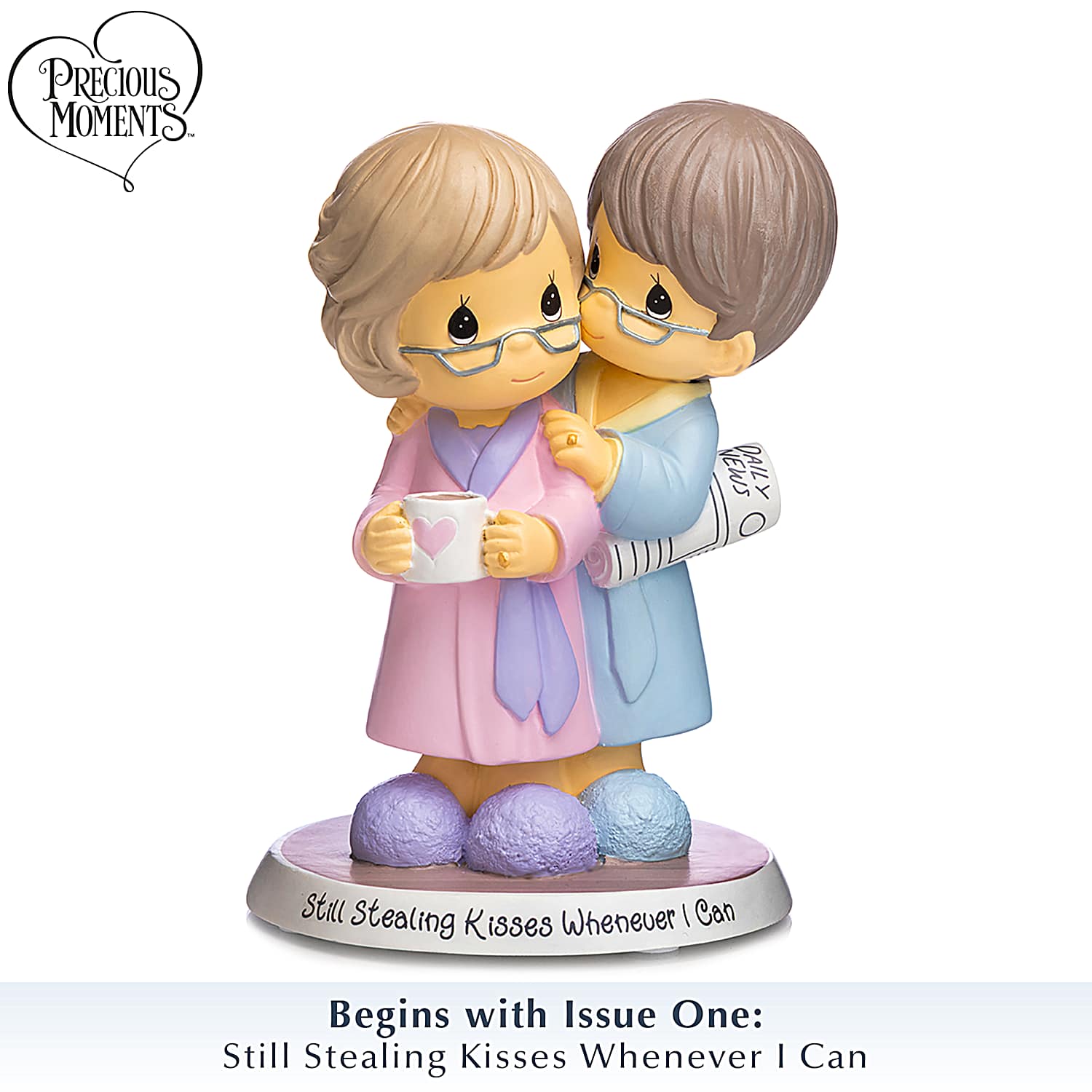 Precious Moments Our Golden Years Of Love Hand-Painted Figurine
