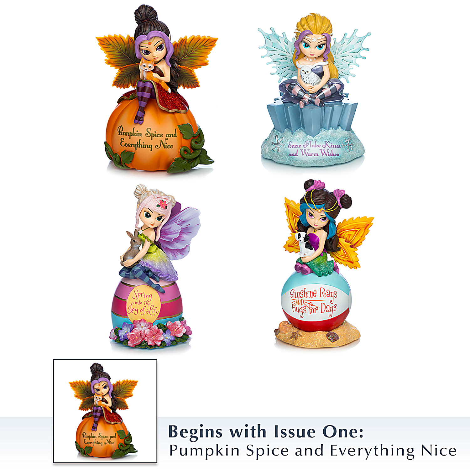 The Magic Of The Seasons Fairy Figurine Collection By Artist