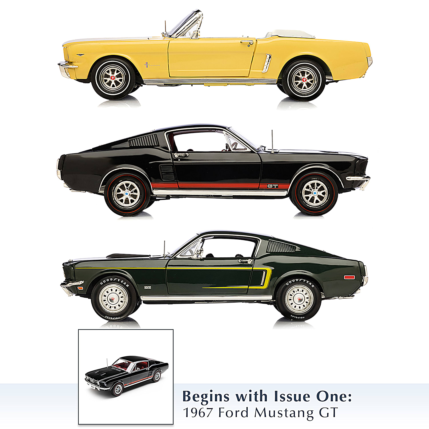 American Muscle 1969 Mustang GT 2+2 1:18 Scale Diecast