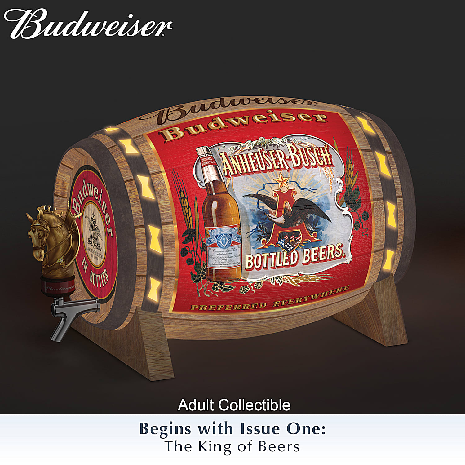バドワイザー レトロ広告 ポスター B4フレーム付き ◇ Budweiser