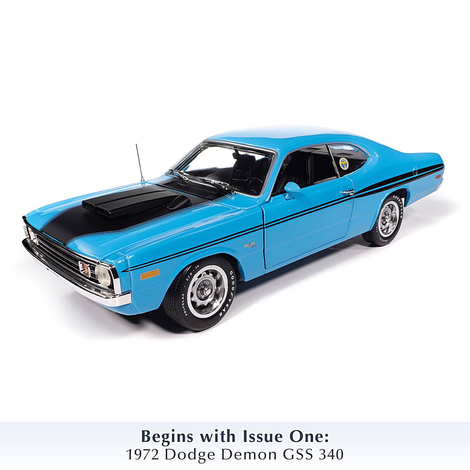 Dodge Diecast Car Collection Featuring A 72 Demon GSS 340, 69