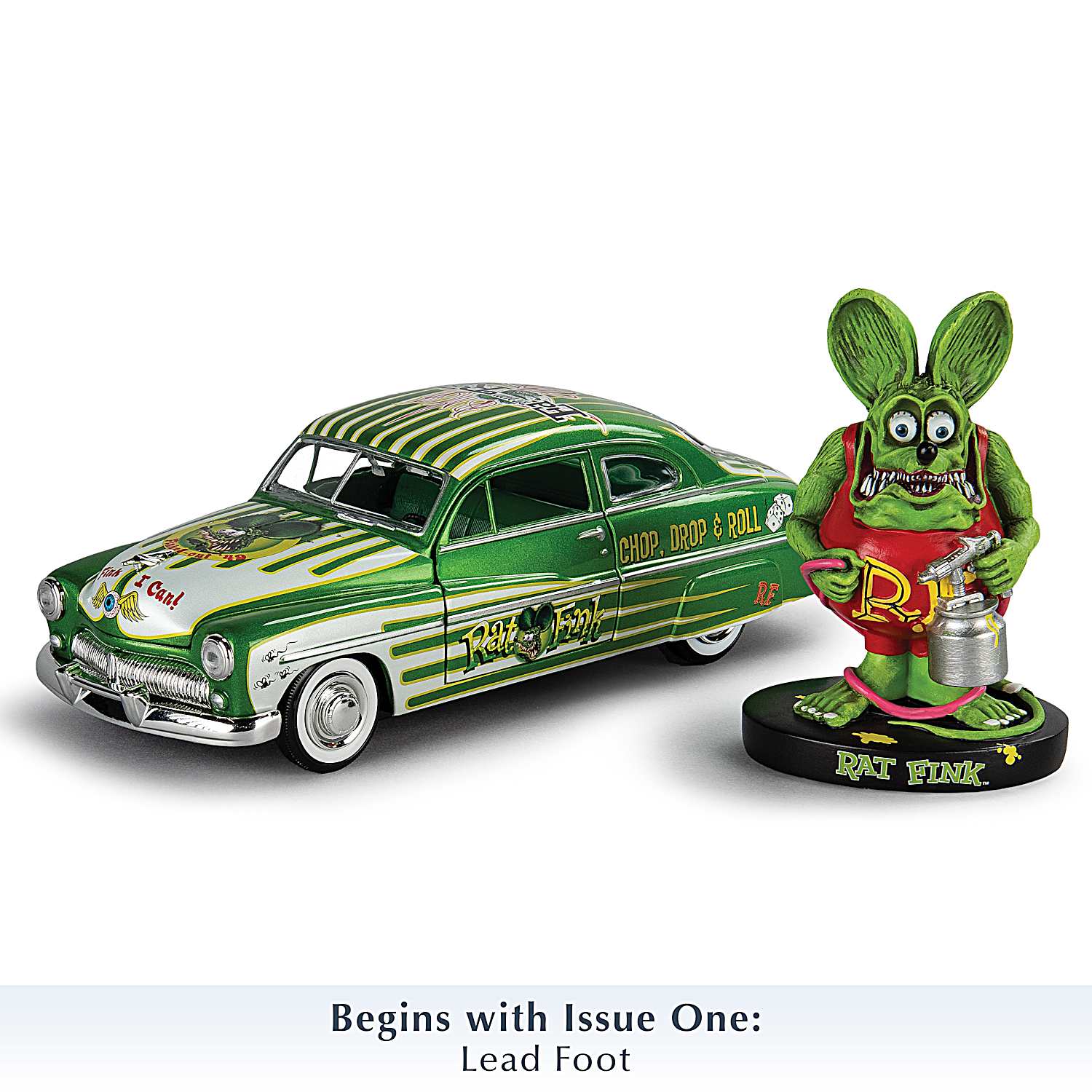 Rat Fink 1:24-Scale Diecast Car Collection Featuring A 1957 Bel