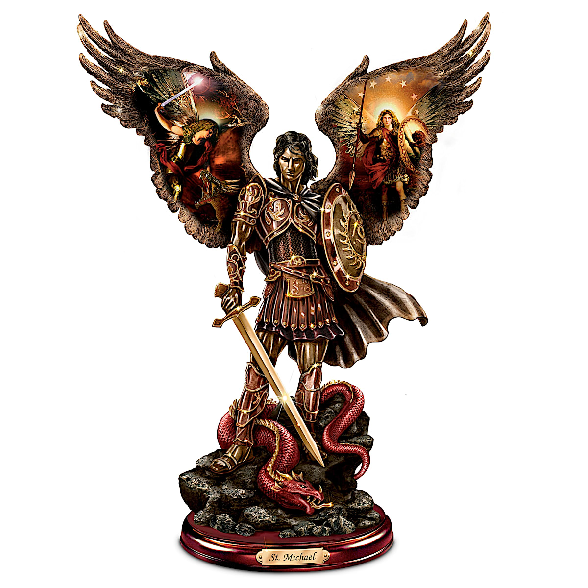 "Michael: Triumphant Bronze Sculpture