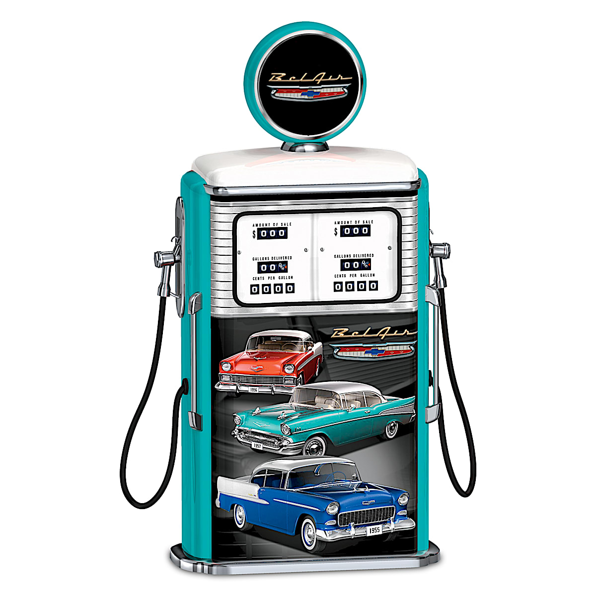 ステンレス製 ハイドロミニタンク 2個セット ハイドロ、インパラ、カプリス Tri-Five Chevrolet Bel Air Gas Pump Sculpture