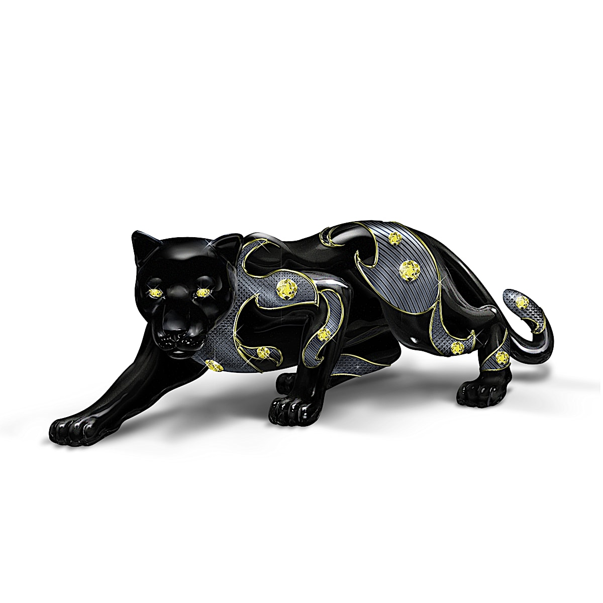 Black panther figurine cheap