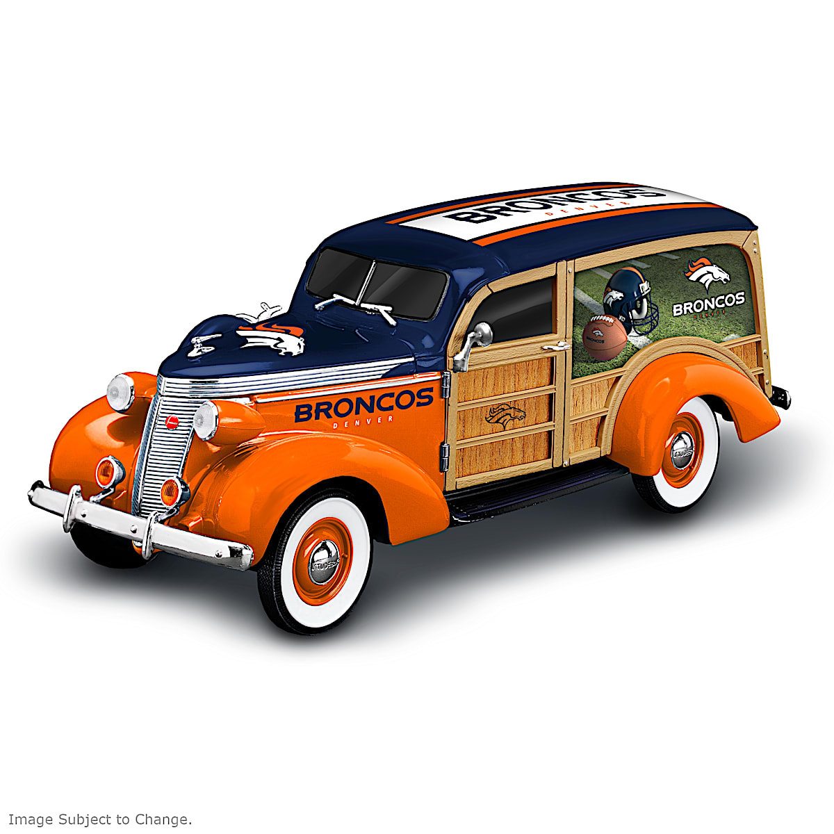 MasterPieces Wood Train Box Car - NFL Denver Broncos