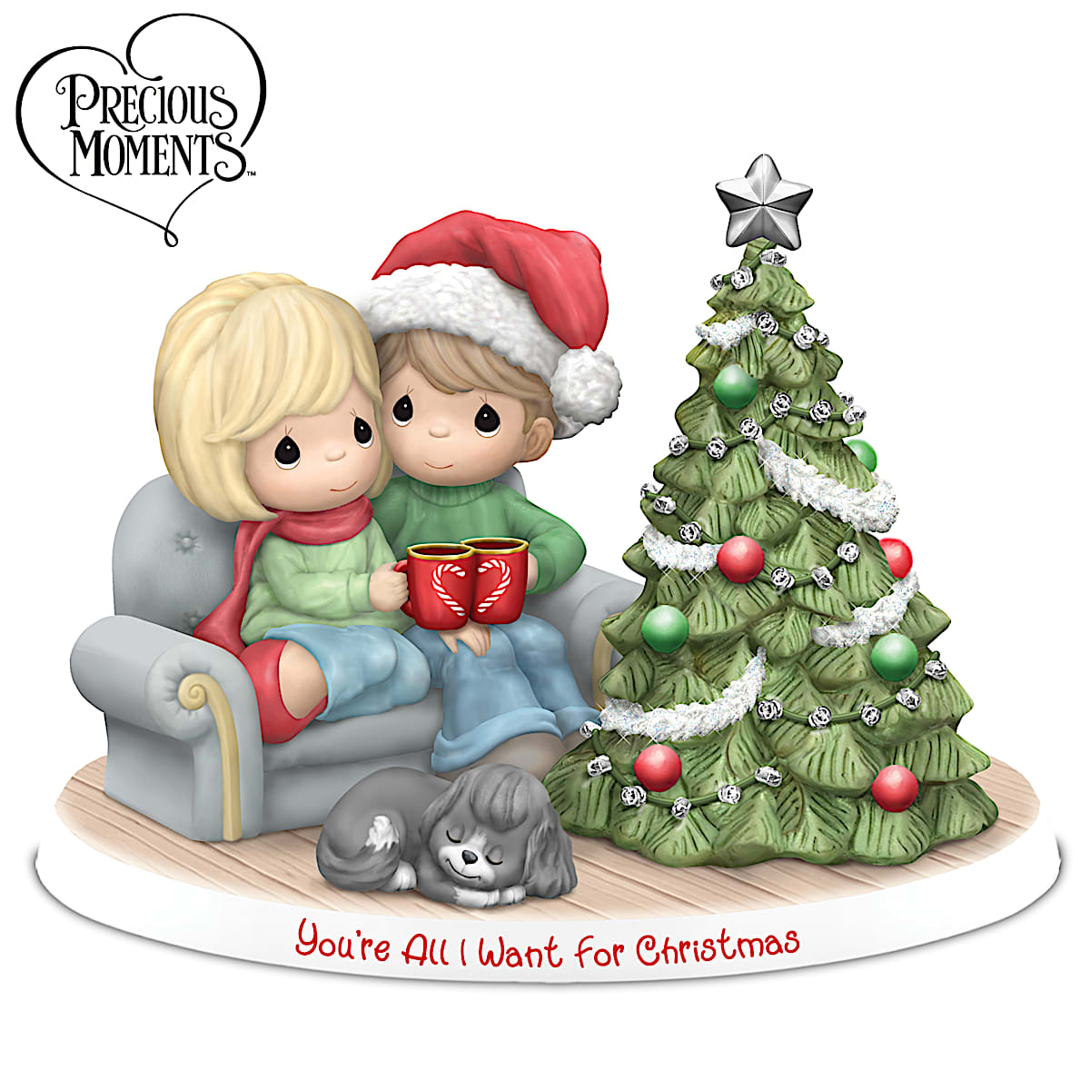 Christmas Doll Couple Hugging, You & Me We Got