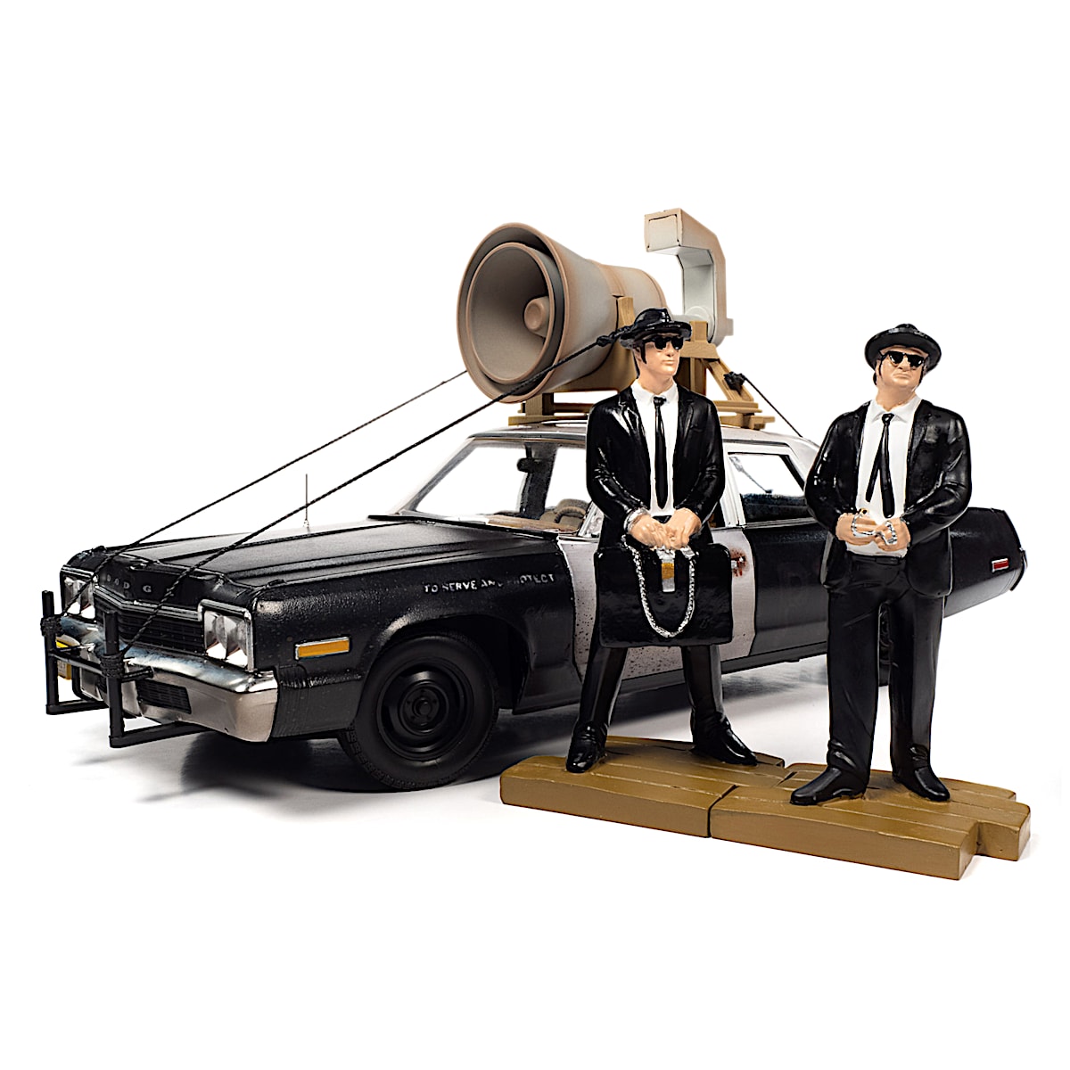 The Blues Brothers 1:18-Scale 1974 Dodge Monaco Retrofitted