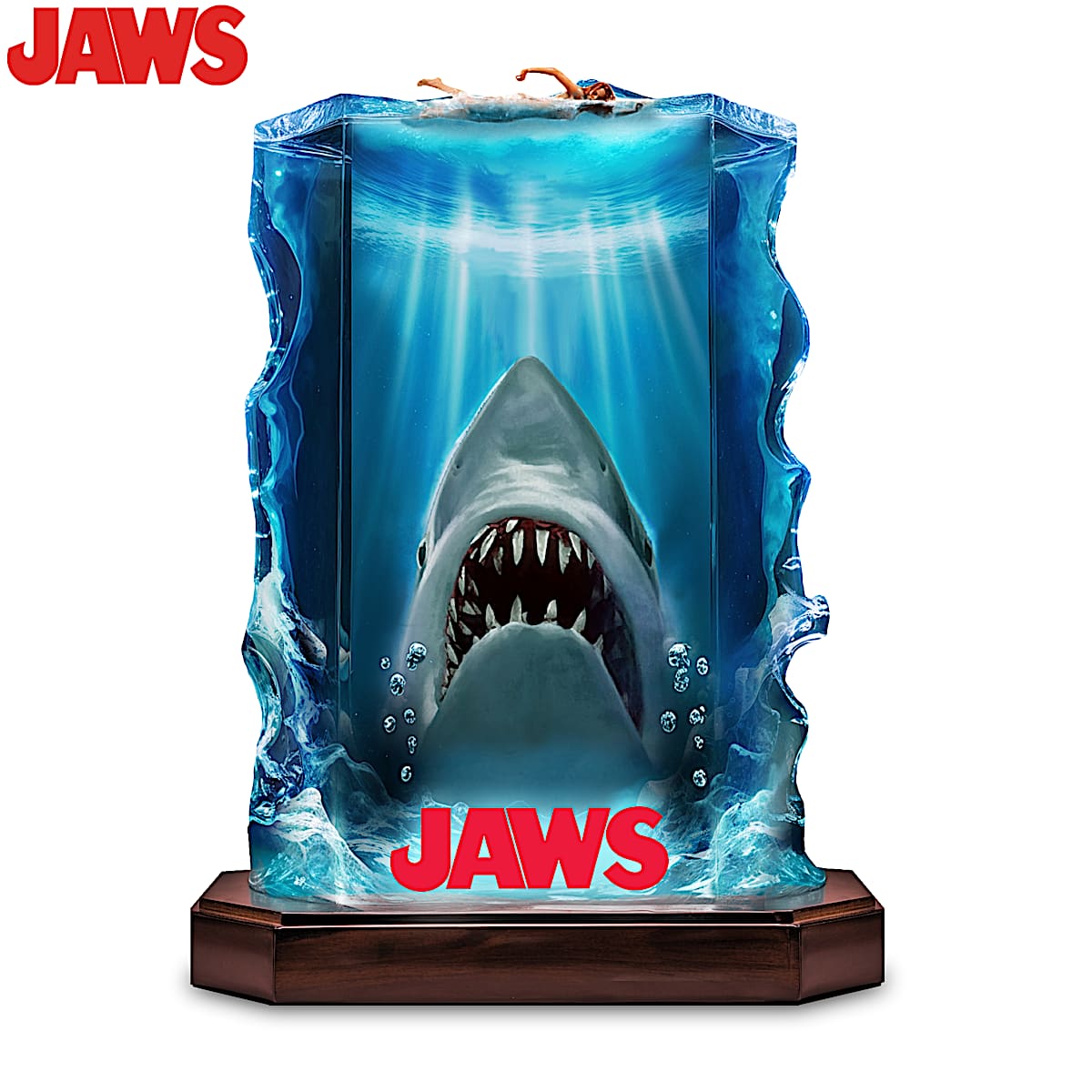 JAWS Illuminated Crystalline Sculpture Inspired By The Iconic 1975