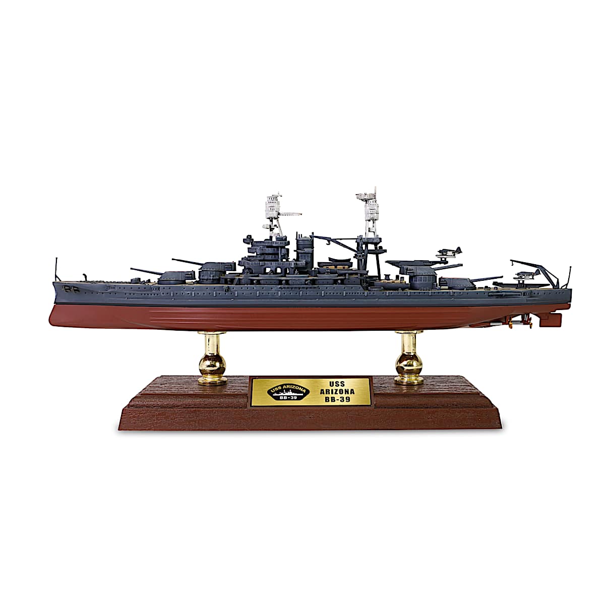 14.5 USS Arizona 1:700-Scale Diecast Battleship With Rotating Gun