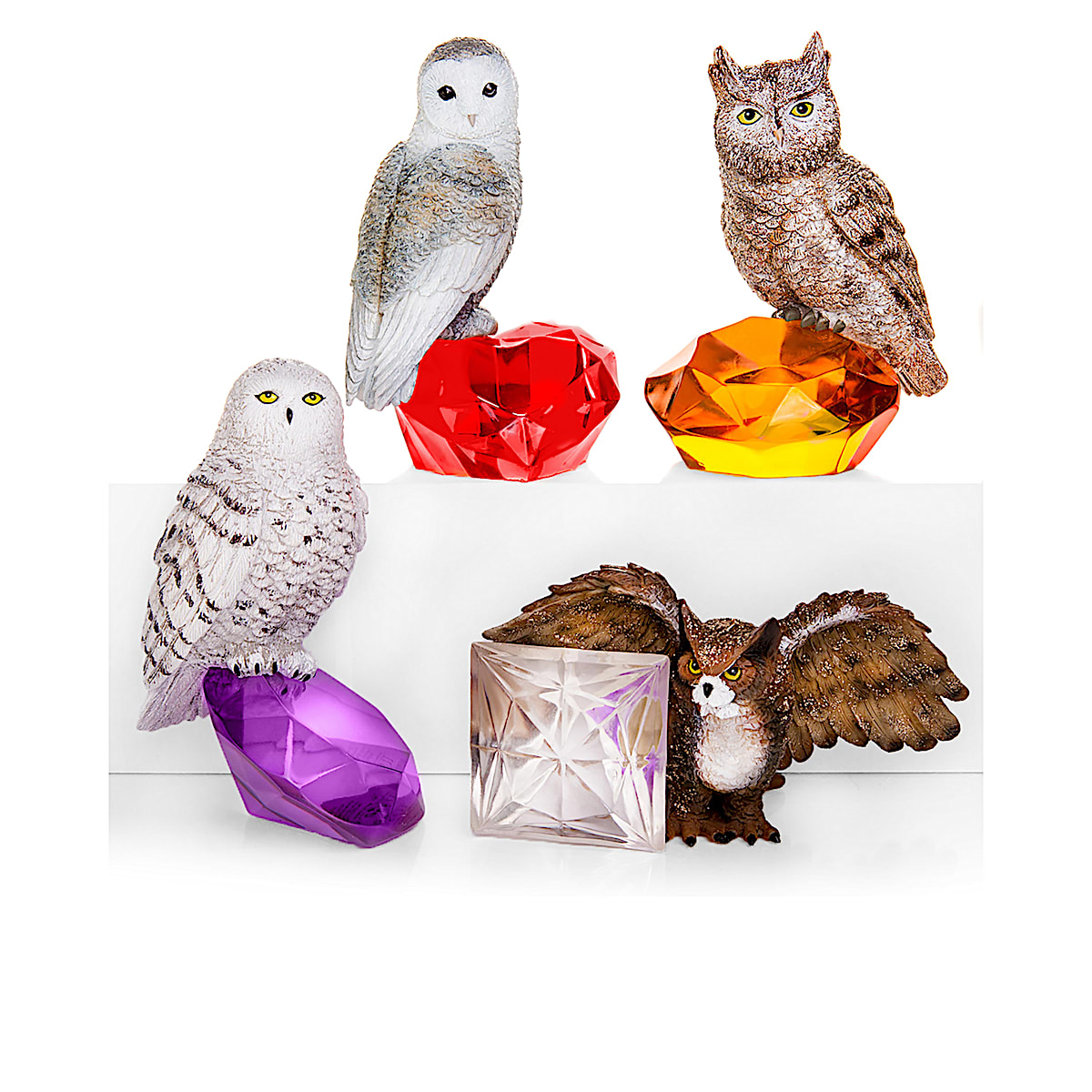 Figurines BobbleHead de danse solitaire Fox and Owl Mauritius