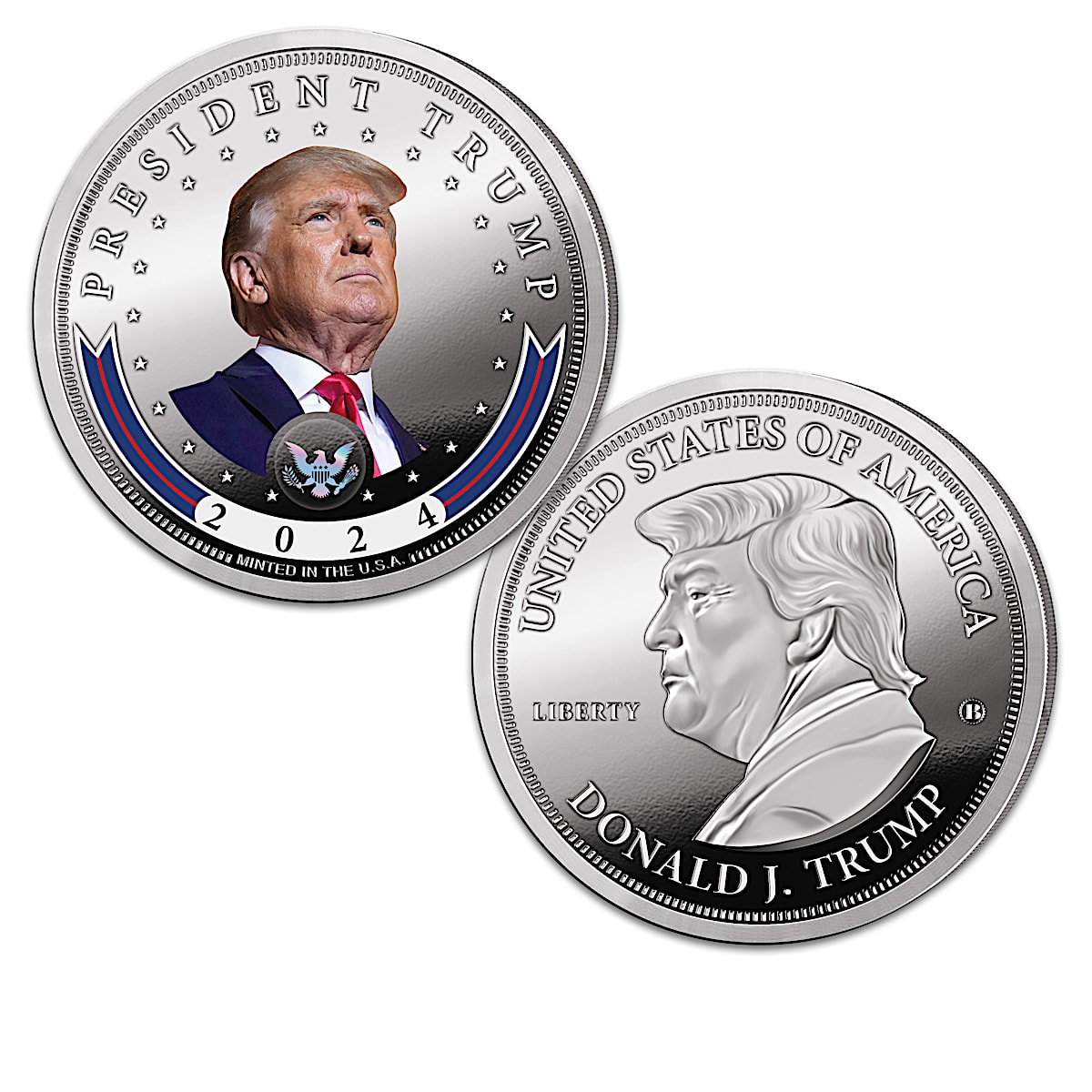 Donald Trump 2024 Silver Coin Collection 47th President Tribute donald-trump-2024-silver-coin-collection-47th-president-tribute