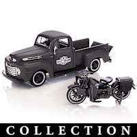 ミニカー Harley-Davidson Ford Wrecker 1/24 2-In-1-Diecast-Truck-&-Harley-