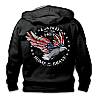 Home Of The Brave Men's Hoodie Size Medium (38-40)