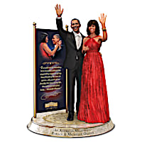 Barack And Michelle Obama Commemorative Tribute Sculpture