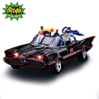 BATMAN TV Series BATMOBILE Sculpture With Lights And Music