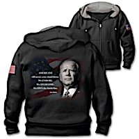 Joe Biden Cotton-Blend Men's Front-Zip Hoodie