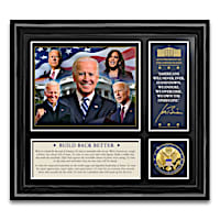 The 46th President Biden Framed Commemorative With Medallion