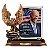 President Joe Biden Sculpture With Inspiring Quote