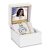 Watch And Bracelet Set Inspired By Kamala Harris's Jewelry