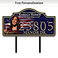 Kamala Harris Personalized Outdoor Address Sign