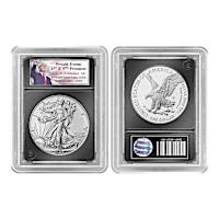 Donald Trump 45th And 47th President 2024 Silver Eagle Coin