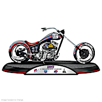 New York Giants Driven To Victory Motorcycle Sculpture