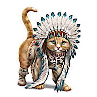 Chief Runs With Paws Figurine