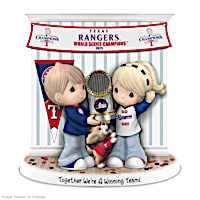 Texas Rangers 2023 World Series Champions Porcelain Figurine
