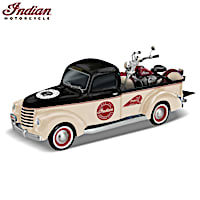 Classic Cruisers Indian Motorcycle And Truck Sculpture