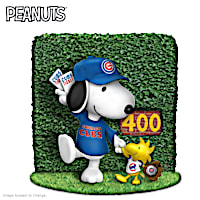 Snoopy And Woodstock Chicago Cubs Fan Figurine
