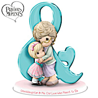 Precious Moments Grandmother And Granddaughter Figurine