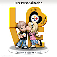 Our Love Is Steelers Strong Personalized Figurine