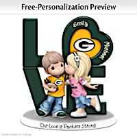 Green Bay Packers Figurine Personalized With Names