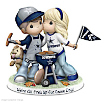 Cowboys We're All Fired Up For Game Day Figurine