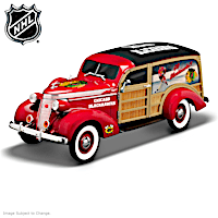 Cruising To Victory Blackhawks&reg; Woody Wagon Sculpture