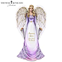 Thomas Kinkade Angel Figurine With "Amazing Grace" Lyrics