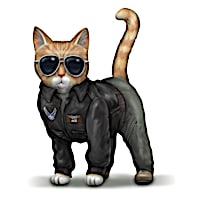 U.S. Air Force "Ace" Cat Figurine By Blake Jensen