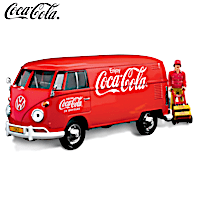 COCA-COLA VW Type 2 (T1) Diecast Cargo Van And Accessory Set