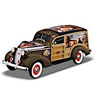 John Wayne 1:18-Scale 1937 Studebaker Woody Wagon Sculpture