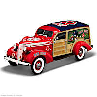 Boston Red Sox 1937 Woody Wagon Sculpture