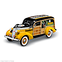 Pittsburgh Steelers 1937 Woody Wagon Sculpture