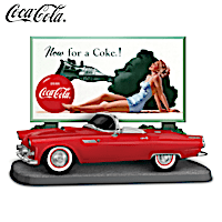 "Now For A COKE!" Sculpture With '50s-Style Ford Thunderbird