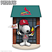 Snoopy And Woodstock St. Louis Cardinals Fan Figurine