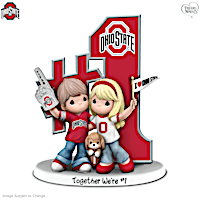 Precious Moments Romantic Buckeyes Football Figurine