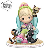 Precious Moments "Cats Are Like Potato Chips" Figurine