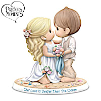 Precious Moments Beach Bride And Groom Porcelain Figurine