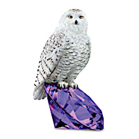 "Protector Of Amethyst" Gemstone-Inspired Owl Figurine